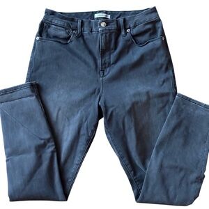 Good American Jeans Good Waist Size 12/31 Faded Black Gray Style #GW961T